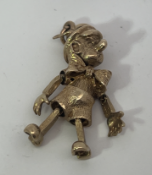 9ct Gold Articulated Boy Charm Pendant