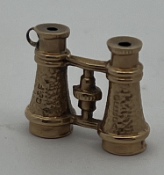 9ct Gold Binoculars Charm Pendant