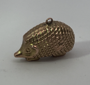 9ct Gold Hedgehog Charm Pendant