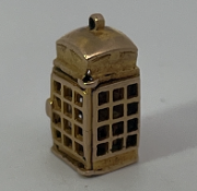 9ct Gold Phonebox Charm Pendant