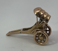 14ct Gold Rickshaw Charm Pendant