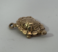 9ct Gold Turtle Tortoise Charm Pendant