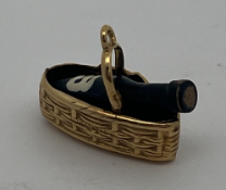 9ct Gold Wine Basket Charm Pendant