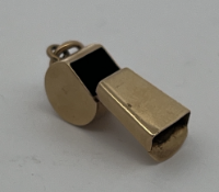9ct Gold Whistle Charm Pendant