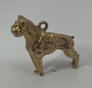 9ct Gold Dog Charm Pendant