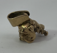 9ct Gold Bulldog Dog Charm Pendant