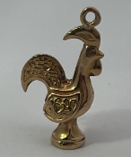 9ct Faded Hallmark Gold Cockerel Charm Pendant