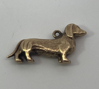 9ct Gold Dog Charm Pendant