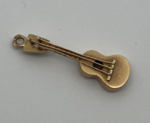 9ct Gold Guitar Cello String Instrument Charm Pendant