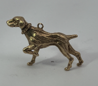 9ct Gold Dog Charm Pendant