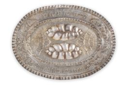 PIATTO EBRAICO IN ARGENTO, XX SECOLO