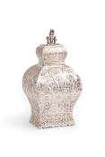 TEA CADDY IN ARGENTO, OLANDA, 1891