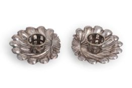 COPPIA DI TRAMBLEUSE IN ARGENTO, SPAGNA, XVIII SECOLO