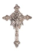 CROCEFISSO IN ARGENTO, NAPOLI, XIX SECOLO