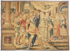 FRAMMENTO DI ARAZZO FIAMMINGO, BRUXELLES (?), INIZI DEL XVII SECOLO
