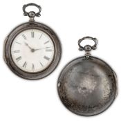 ALEXANDER HENRI LONDON, OROLOGIO DA TASCA IN ARGENTO, INGHILTERRA 1755