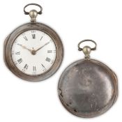 GEO FISHWICH, OROLOGIO DA TASCA A VERGA, IN ARGENTO, INGHILTERRA 1775