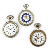 LOTTO DI 3 OROLOGI ROSKOPF, SVIZZERA 1880-1900