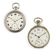 ZENITH, LOTTO DI DUE OROLOGI DA TASCA, SVIZZERA 1900-1910 CIRCA