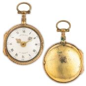 CHARLES LE ROY, OROLOGIO DA TASCA IN METALLO DORATO, FRANCIA 1750 CIRCA