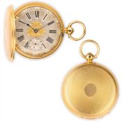 A. JOHNNSEN LONDON 3040, SCAPPAMENTO DETENT, OROLOGIO DA TASCA IN ORO, LONDRA 1870 CIRCA