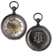 OROLOGIO DA TASCA CHEMIN DE FER, SQUELETTE, SCAPPAMENTO A VISTA, RIPETIZIONE QUARTI, SVIZZERA 1830