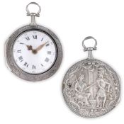 HIGGS EVANS, LONDON, OIGNON CON CASSA REPUSSE' IN ARGENTO, INGHILTERRA 1730 CIRCA