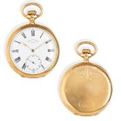 VACHERON & CONSTANTIN, CHRONOMETRE ROYAL, OROLOGIO DA TASCA IN ORO CON SCATOLA, SVIZZERA 1914 CIRCA