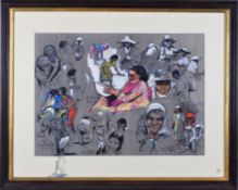 Reinhold W. Timm (1931 Stettin - 2001 Berlin) - Zeichnung Mauritius, 1988