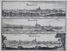 Konvolut historische Stiche Ulm, 3 Stück
