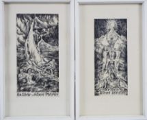 2 Entwürfe für das Exlibris von Albert Pfeiffer (Fotograf, Ulm), 1939