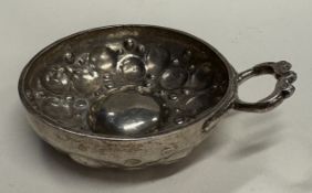 A heavy early 19th Century French silver wine taster.