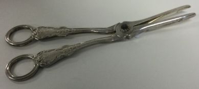 A good pair of Victorian silver grape scissors.