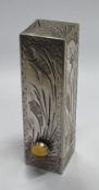 A Continental silver perfume holder.
