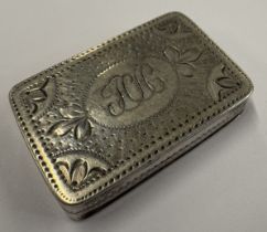 A George III silver vinaigrette.