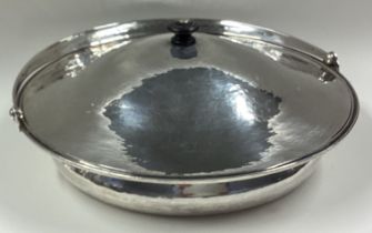 A rare Art Nouveau silver warming dish.