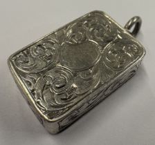 A Victorian silver vinaigrette.