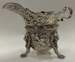 A large 18th Century Irish silver jug.