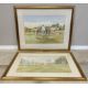 DOUGLAS E WEST: Two gilt framed and glazed golfing prints. - Image 5 of 8