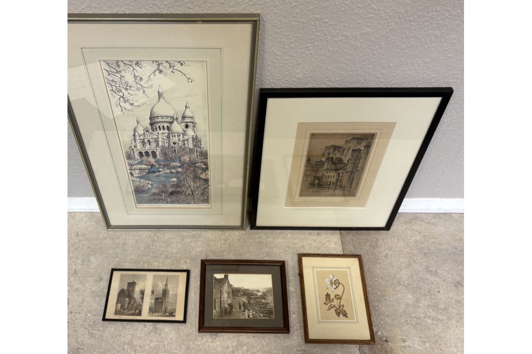 RAFAEL ORTIZ AUFAU: (Spanish, 1935 - 2000): A framed and glazed coloured lithograph etc. - Image 2 of 5