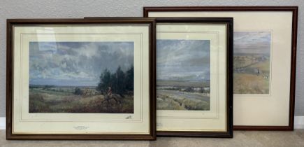 LIONEL EDWARDS: (British, 1878 - 1966): Two limited edition framed and glazed prints with one other.