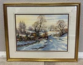 CLIVE PRYKE: (British, 1948 - 2017): A gilt framed and glazed watercolour.