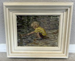 SHEILA TIFFIN: (British, b. 1952): A framed oil on canvas.