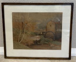 EDWARD C BOOTH: (British, 1821 - 1893): A framed and glazed watercolour.