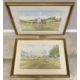 DOUGLAS E WEST: Two gilt framed and glazed golfing prints. - Image 2 of 8