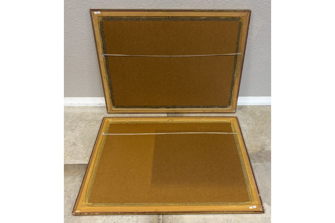 DOUGLAS E WEST: Two gilt framed and glazed golfing prints. - Image 8 of 8