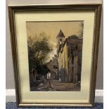 E. B. CRAWLEY BOEVEY: (British, 19th Century): A framed and glazed watercolour.