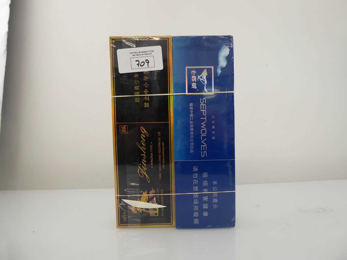 septwolves cigarettes price VAT 2 cartons of 10 packs of 20 Cigarettes 1x Septwolves Blue Filter & 1x  Jinsheng