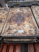 +VAT Approx. 30 45x76cm flat bakers oven trays