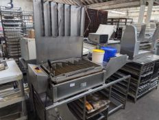 +VAT DCA FC.800 doughnut frying machine on custom built stand with jam dispenser (3 phase electric)